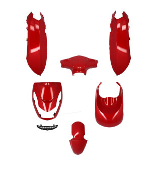 CARROSSERIE/CARENAGE SCOOTER TUN'R KIT  KISBEE 2 ET 4 TEMPS 2010-  ROUGE VERNI (PEINT)