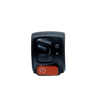COMMODO / COMMUTATEUR DROIT DOMINOUNIVERSEL NOIR TYPE 2B