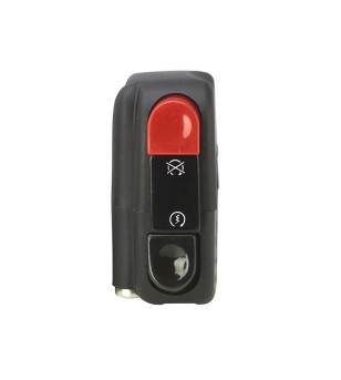 COMMODO / COMMUTATEUR DROIT DOMINOUNIVERSEL NOIR TYPE 9A