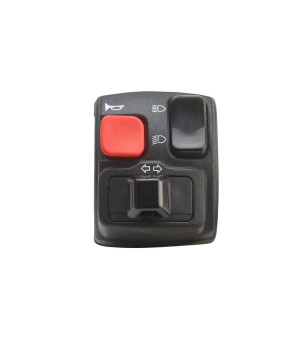 COMMODO / COMMUTATEUR GAUCHE DOMINOUNIVERSEL NOIR TYPE 2B