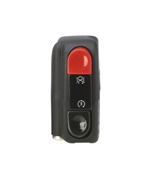 COMMODO / COMMUTATEUR DROIT DOMINOUNIVERSEL NOIR TYPE 9A SANS CONNECTEUR