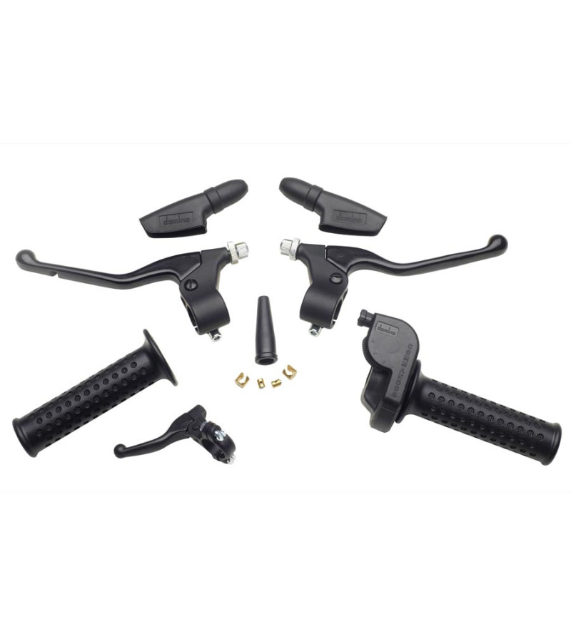 KIT LEVIER / POIGNEE / DECOMPRESSEUR / STARTER CYCLO DOMINO LEVIERS LUXE