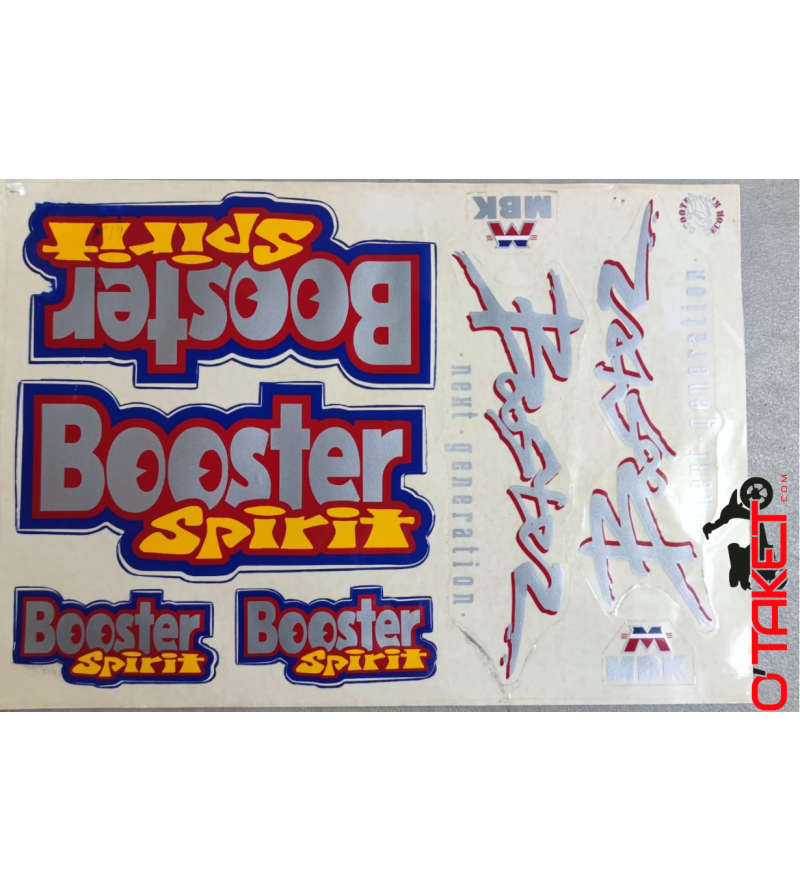 Planche autocollante Booster Spirit Accueil sur le site du spécialiste des deux roues O-TAKET.COM