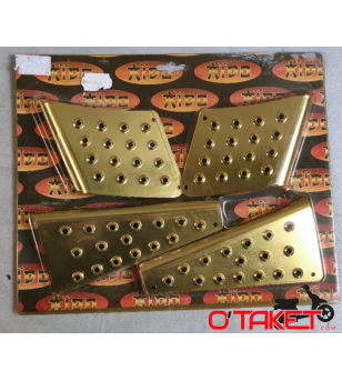 Grilles de marche pieds alu "AÏDO" Booster Rocket/Booster Next Génération/Bw's Spy/Bw's Next Génération adaptable MBK/YAMAHA ...