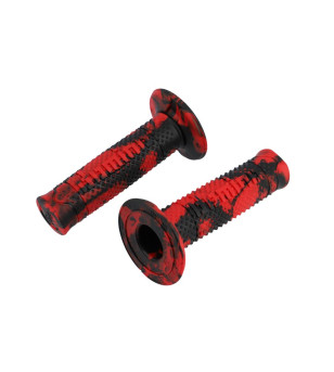 REVETEMENT / POIGNEE DOMINO A260 CROSS / ENDURO SNAKE ROUGE/NOIR (PR)120MM
