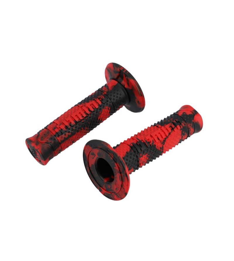 REVETEMENT / POIGNEE DOMINO A260 CROSS / ENDURO SNAKE ROUGE/NOIR (PR)120MM