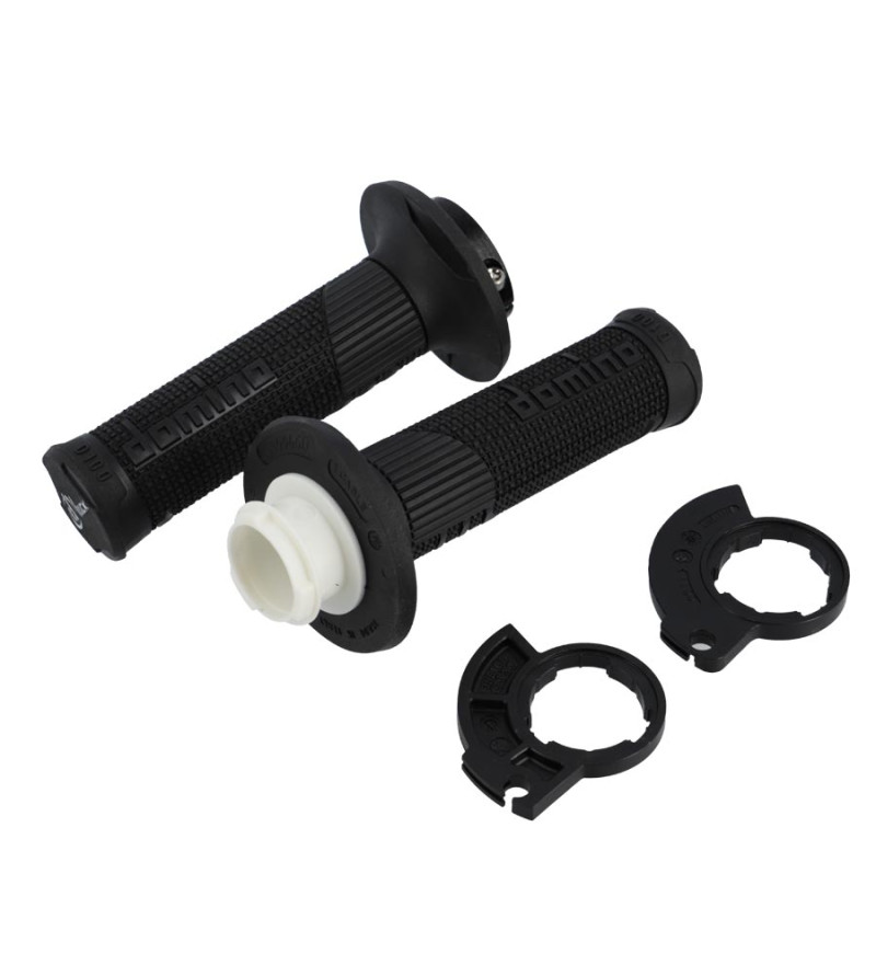 REVETEMENT / POIGNEE DOMINO D-LOCKCROSS/ENDURO/OFF ROAD NOIR 1 CABLESPECIAL 2T (PR) 116M