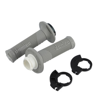 REVETEMENT / POIGNEE DOMINO D-LOCKCROSS/ENDURO/OFF ROAD GRIS 1 CABLESPECIAL 2T (PR) 116M