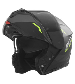 CASQUE MODULABLE NOX N968 ULTRA NOIR MAT/JAUNE T63-64 XXL - CE 22.06