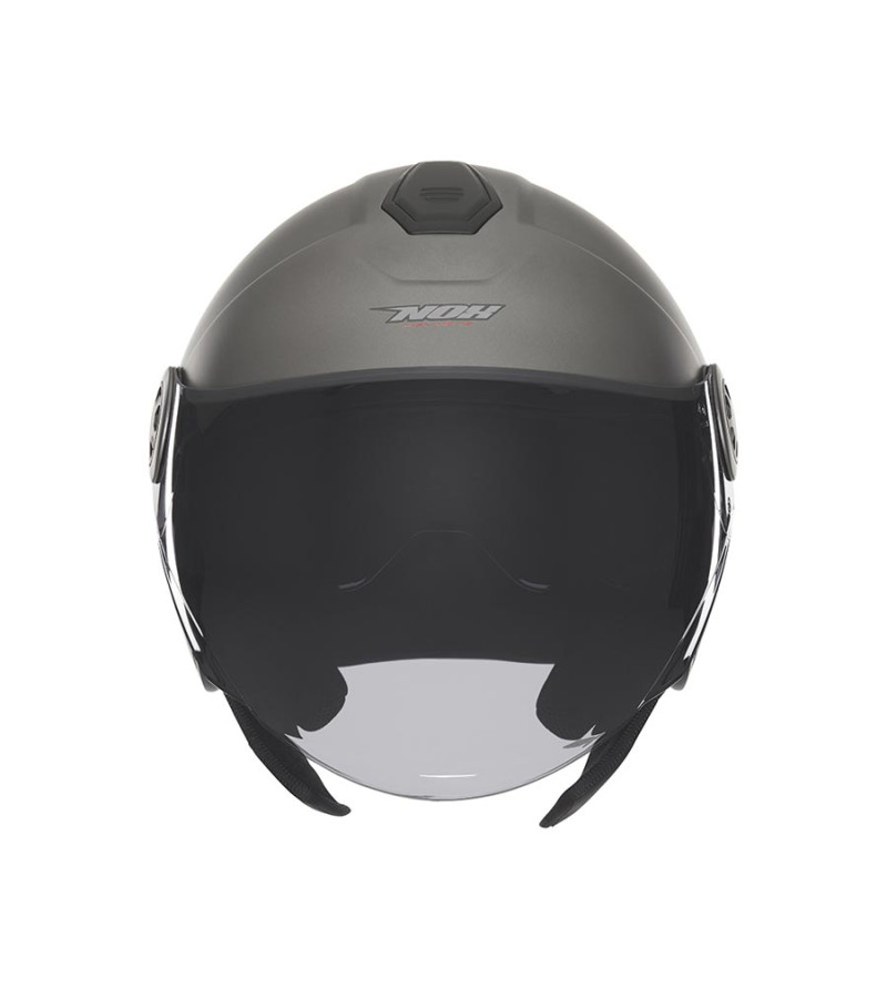 CASQUE JET DOUBLE ECRAN NOX N182 TITANIUM MAT T59-60 L - CE 22.06