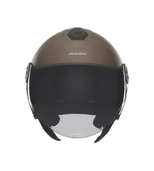 CASQUE JET DOUBLE ECRAN NOX N182 BRONZE T59-60 L - CE 22.06