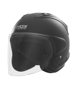 CASQUE JET NOX N220-S NOIR MAT T59-60 L - CE 22.06