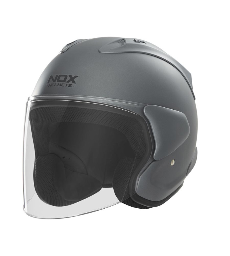 CASQUE JET NOX N220-S TITANIUM MATT57-58 M - CE 22.06