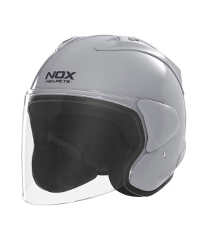 CASQUE JET NOX N220-S GRIS NARDO  T59-60 L - CE 22.06