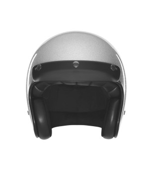 CASQUE JET NOX N243 PAILLETE ARGENTT55-56 S - CE 22.06
