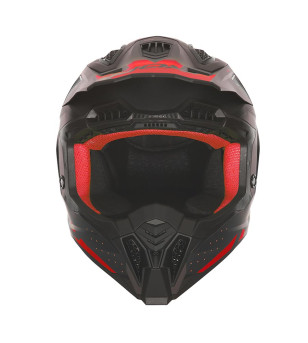 CASQUE CROSS NOX N634 GRADIANT NOIRMAT/ROUGE T53-54 XS - CE 22.06