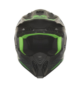 CASQUE CROSS NOX N634 GRADIANT NOIRMAT/VERT T61-62 XL - CE 22.06