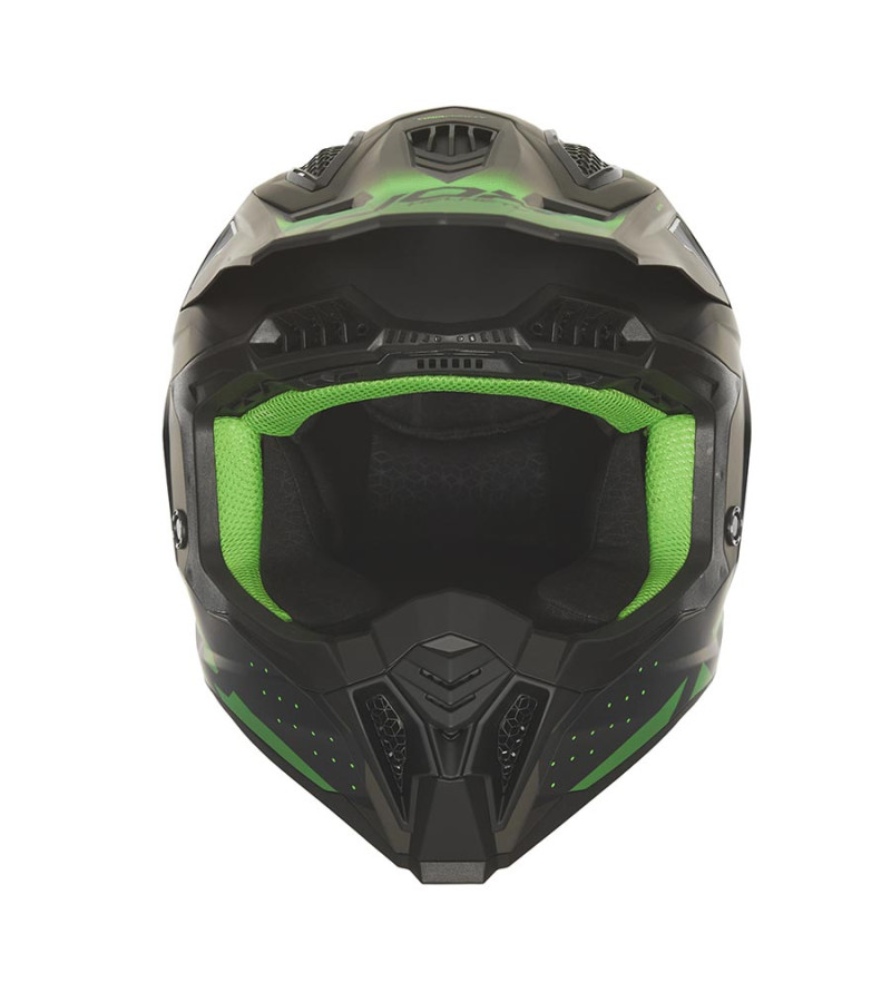 CASQUE CROSS NOX N634 GRADIANT NOIRMAT/VERT T61-62 XL - CE 22.06
