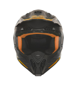 CASQUE CROSS NOX N634 GRADIANT NOIRMAT/ORANGE T53-54 XS - CE 22.06