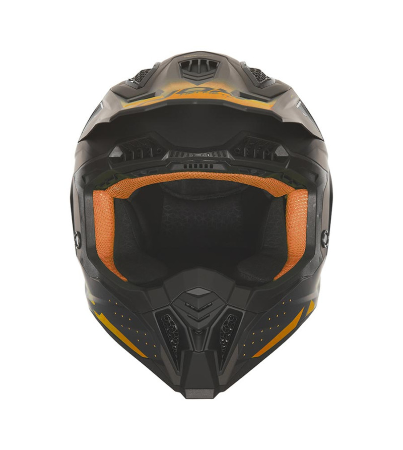 CASQUE CROSS NOX N634 GRADIANT NOIRMAT/ORANGE T53-54 XS - CE 22.06