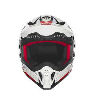 CASQUE CROSS NOX N634 GRADIANT BLANC/ROUGE T59-60 L - CE 22.06