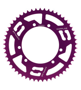 COURONNE MECABOITE 05 DOPPLER ADAPT. SHERCO ENDURO/SM 428 53DTS D110 FIX 3X2 ALU VIOLET 50 À BOITE sur le site du spécialiste...