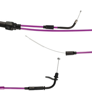 TRANSMISSION/CABLE GAZ MECABOITE DOPPLER TEFLON ADAPT. MRT/MRX/SMX/RRX/TANGO/RS3 VIOLET