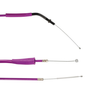 TRANSMISSION/CABLE GAZ MECABOITE DOPPLER TEFLON ADAPT. DERBI SENDA/SMT/RCREURO3/4 VIOLET
