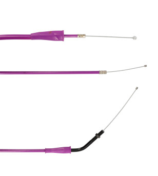 TRANSMISSION/CABLE GAZ MECABOITE DOPPLER TEFLON ADAPT. DERBI SENDA 00-06 EURO2 VIOLET