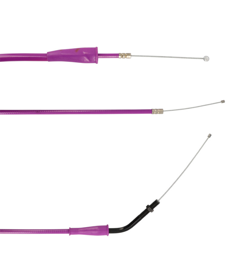 TRANSMISSION/CABLE GAZ MECABOITE DOPPLER TEFLON ADAPT. DERBI SENDA 00-06 EURO2 VIOLET