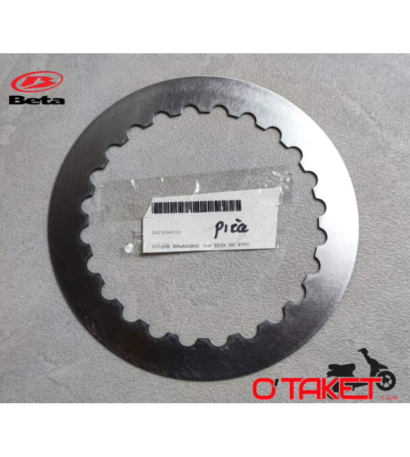 Disque lisse d'embrayage RR 125 4T origine BETA (1 mm) Accueil sur le site du spécialiste des deux roues O-TAKET.COM