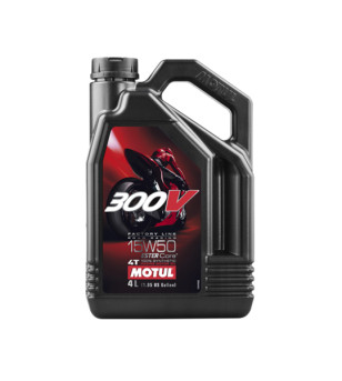 HUILE MOTEUR 4T MOTUL 300V FACTORY LINE ROAD RACING 15W50 (4L)