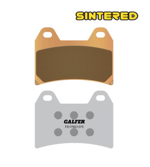 PLAQUETTE FREIN 149 GALFER FD176G1375 APRILA / BENELLI / BMW / DUCATI/ ETRIER BREMBO (PR)
