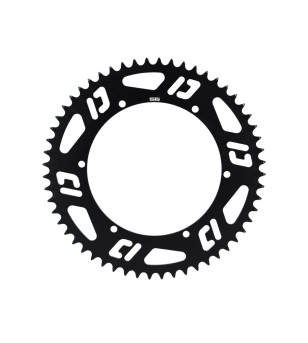 COURONNE CYCLO DOPPLER OPEN ALU CNC NOIR 56 DTS POUR PORTE COURONNE DOPPLER ET F.E