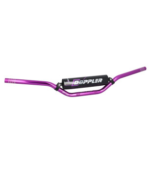 GUIDON MECABOITE DOPPLER CROSS-BAR ALU VIOLET (L740 H 70) + MOUSSE