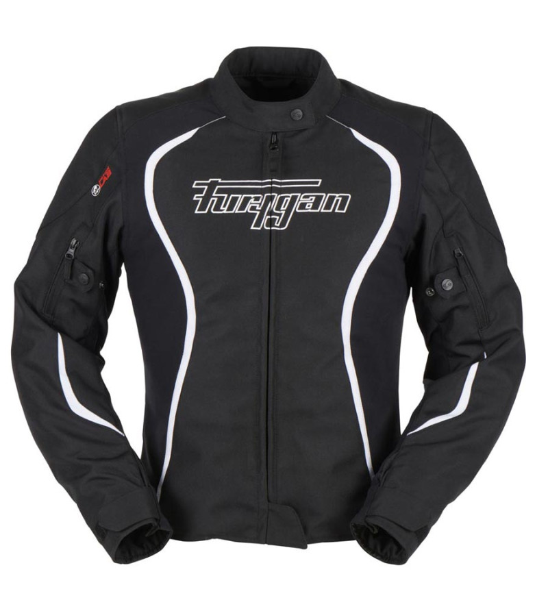 BLOUSON TEXTILE FURYGAN TOUTES SAISONS FEMME ODESSA NOIR/BLANC TAILLEL