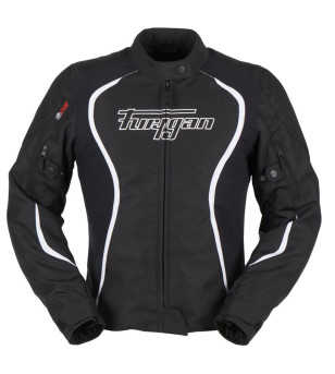 BLOUSON TEXTILE FURYGAN TOUTES SAISONS FEMME ODESSA NOIR/BLANC TAILLEXL