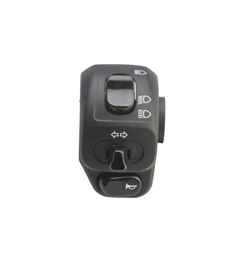 COMMODO / COMMUTATEUR GAUCHE DOMINO UNIVERSEL NOIR TYPE 8A