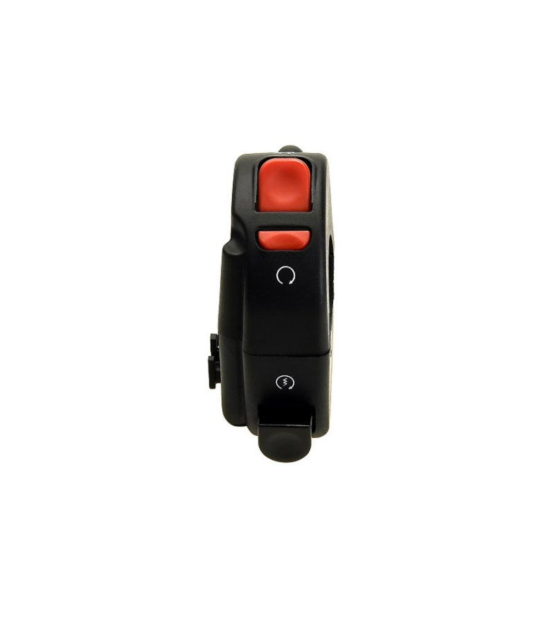 COMMODO / COMMUTATEUR DROIT DOMINO UNIVERSEL NOIR TYPE 5D SANS CONNECTEUR