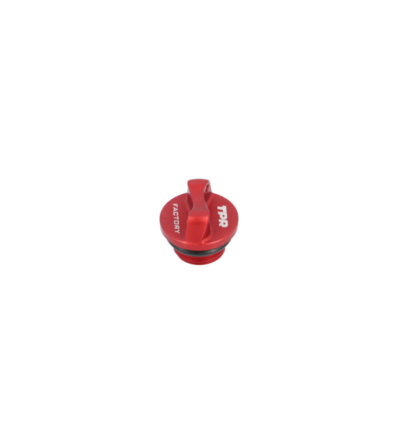 BOUCHON HUILE MECABOITE ALU TOP PERF TPR ADAPT. AM6 ROUGE
