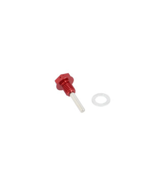 BOUCHON VIDANGE HUILE AIMANTE MECABOITE TOP PERF TPR ADAPT. AM6 ALU ROUGE