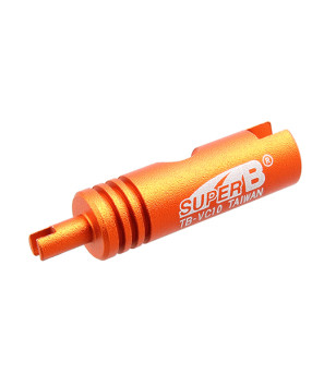 DEMONTE OBUS DE VALVE SHRADER/PRESTA SUPER B TB-VC10 ORANGE (CLASSIC)