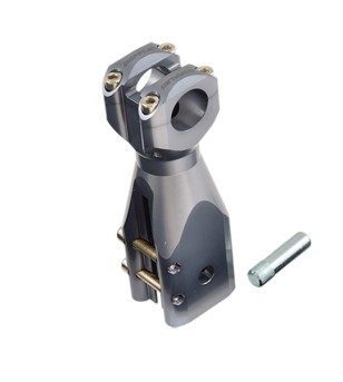 POTENCE SCOOTER DOPPLER ADAPT. SPEEDFIGHT/TKR/TREKKER/VIVACITY 1 ET 2 TITANE (D.22MM)