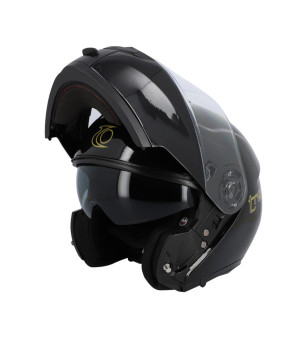 CASQUE INTEGRAL MODULABLE TRENDY MT-706 DV NOIR BRILLANT/LOGO OR T55-56 S - ECE22-06