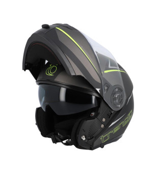 CASQUE INTEGRAL MODULABLE TRENDY MT-706 DV GRIS ANTHRACITE/J.FLUO MATT55-56 S - ECE22-06