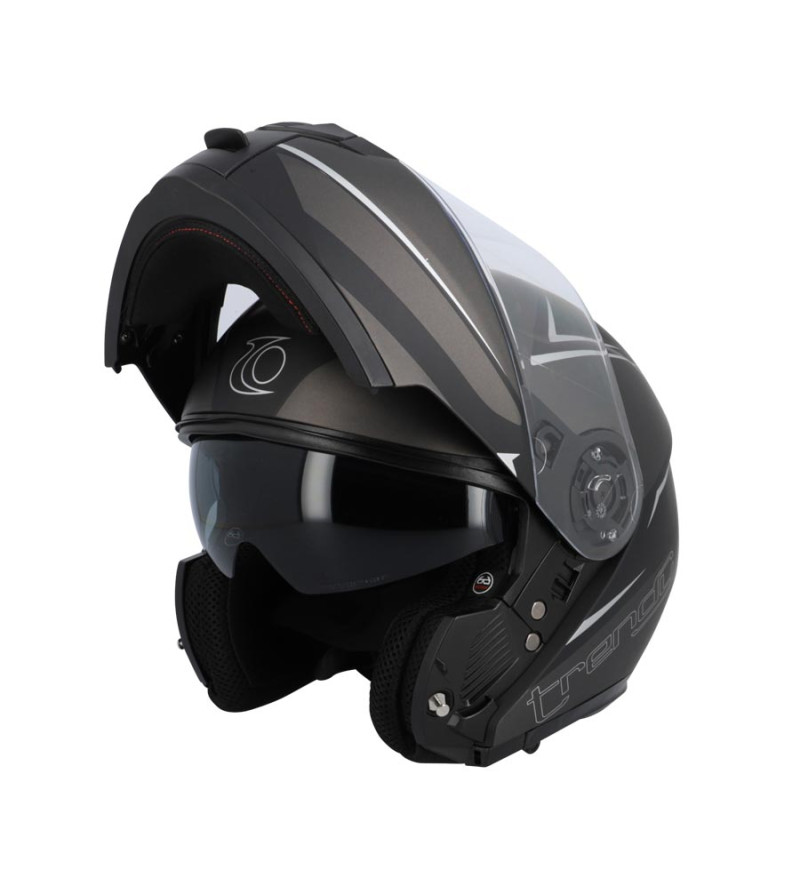 CASQUE INTEGRAL MODULABLE TRENDY MT-706 DV GRIS ANTHRACITE/SILVER MATT63-64 XXL- ECE22-06