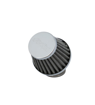 FILTRE A AIR ACIER POLINI TYPE K&N D.35 COUDE 45°