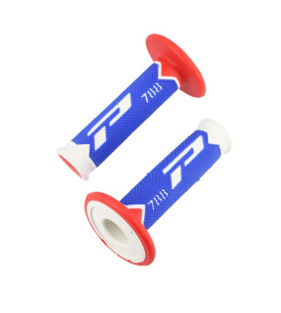 REVETEMENT/POIGNEE PROGRIP 788 BLANC/BLEU/ROUGE (PR) TRIPLE DENSITE 115MM