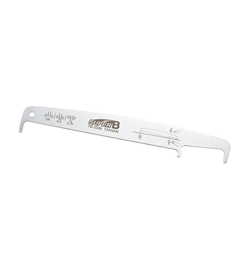 CONTROLEUR / INDICATEUR D'USURE DE CHAINE SUPER B TB-3329 COMPATIBLE 5 A 13 VITESSES