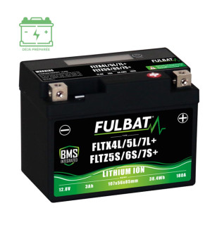 BATTERIE FLTX4L/5L/7L+ - FLTZ5S/6S/7S+ FULBAT 12V3AH LITHIUM LG107 L56 H85